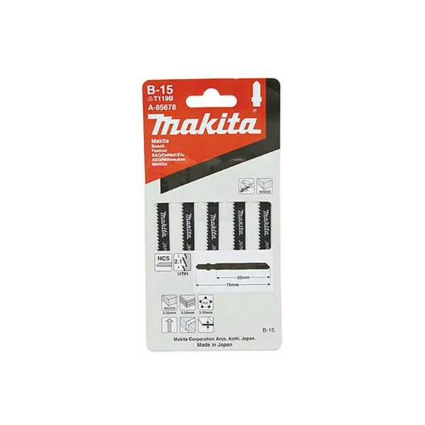 Makita - A-85678 - Jigsaw Blades B15 (T119B) - Makita | $11.95 | Available from Powertools Tauranga