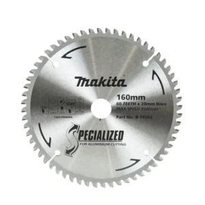 Makita - B-15562 - Aluminium cutting blade 160mmx20mmx60T - for Circular saws - Makita | $124.63 | Available from Powertools Tauranga
