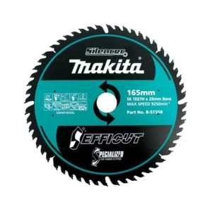 Makita - B-57358 - EFFICUT Wood Cutting Blade 165x20mm 56T - Makita | $96.77 | Available from Powertools Tauranga