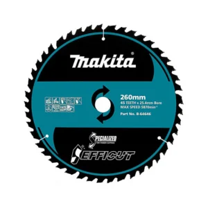Makita - B-64646 - EFFICUT Wood Cutting Blade 260mmx24.5mm 45T - Makita | $139.75 | Available from Powertools Tauranga