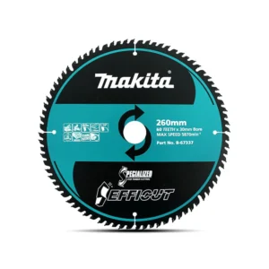 Makita - B-67337 - EFFICUT Wood Cutting Blade 260x30mmx60T - Makita | $130.84 | Available from Powertools Tauranga