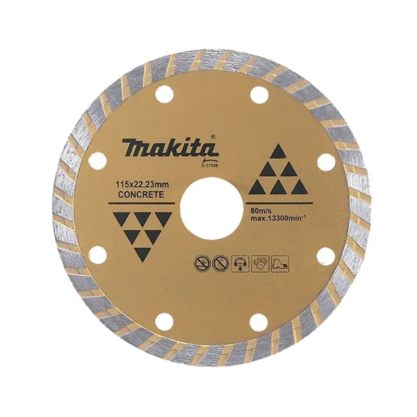 Makita - D-37596 - Diamond Blade 115mmx22.23mm Turbo Rim - Makita | $22.36 | Available from Powertools Tauranga