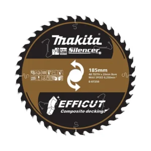Makita - E-07250 - EFFICUT Composite Decking Cutting Blade 185x20mmx40T - Makita | $87.15 | Available from Powertools Tauranga