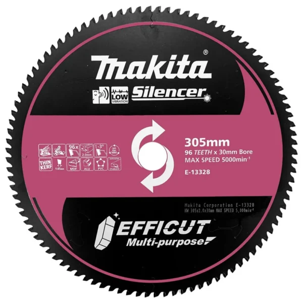 Makita - E-13328 - Efficut Multi-Purpose Blade 305mmx96T - Makita | $244.88 | Available from Powertools Tauranga