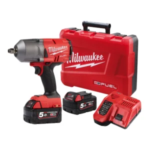 Milwaukee - M18FHIWF12-502C - M18 Fuel 1/2" High Torque Impact Wrench with friction Ring Kit - Milwaukee | $1255.80 | Available from Powertools Tauranga