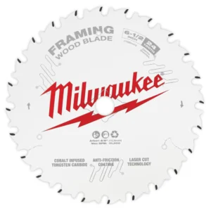 Milwaukee - 48408620 - 165mm (6 1/2") Framing 24T Circular Saw Blade - Milwaukee | $49.46 | Available from Powertools Tauranga