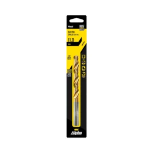 Alpha - C9LM110 - Jobber Drill Carded 11.0mm - Gold Series - Alpha | $18.95 | Available from Powertools Tauranga