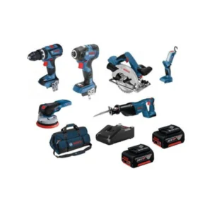 Bosch - 0615990N28 - 18V Professional 6 Piece Combo 2x 5.0Ah Kit - Bosch | $1324.16 | Available from Powertools Tauranga