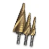 Firebird - DTFBSDM2-3PCG - 3PC SET Step drill GOLD spiral - Firebird | $155.00 | Available from Powertools Tauranga