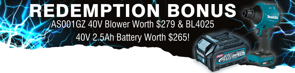 Makita Redeem a AS001GZ Blower & BL4025 Battery ends 31/08/24 (copy)