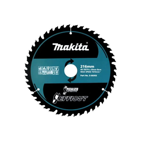 Makita - E-06993 - EFFICUT WOOD 216x30x45T LS002G - Makita | $115.74 | Available from Powertools Tauranga