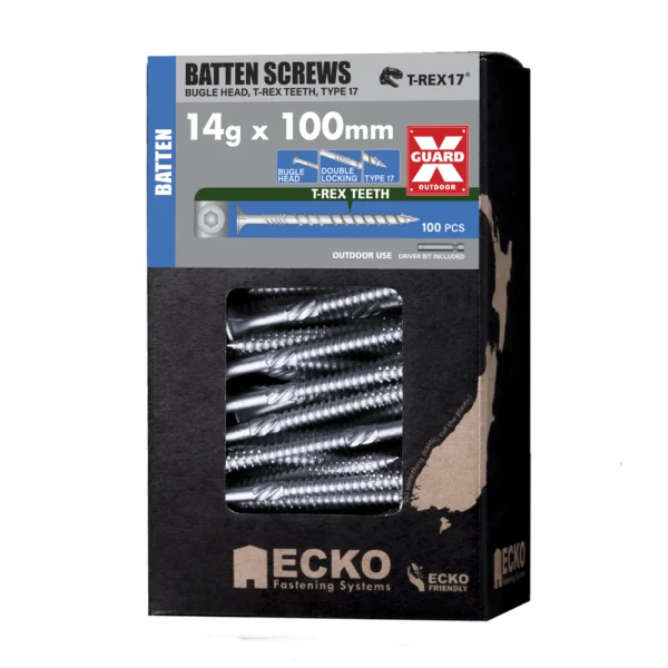 Ecko - BBC414G100L-100 - OutDoor XGuard T-REX17® Batten Screws