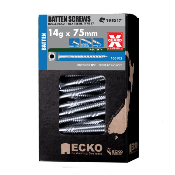 Ecko - BBC414G75L-100 - OutDoor XGuard T-REX17® Batten Screws