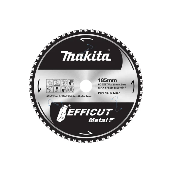 Makita - E-12887 - EFFICUT METAL STAINLESS185x60T - Makita | $203.90 | Available from Powertools Tauranga