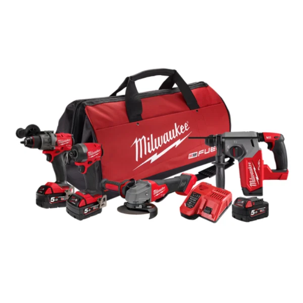 Milwaukee - M18FPP4A3503B - M18 FUEL™ 4 Piece Power Pack 4A3 - Milwaukee | $1996.17 | Available from Powertools Tauranga