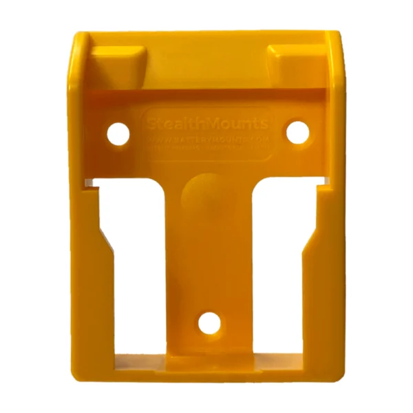 STEALTHMOUNT - BM-BMDW20YLW6 - #BMDW20YLW6 YELLOW BATTERY MOUNTS FOR DEWALT XR - 6pack - StealthMounts | $35.19 | Available from Powertools Tauranga