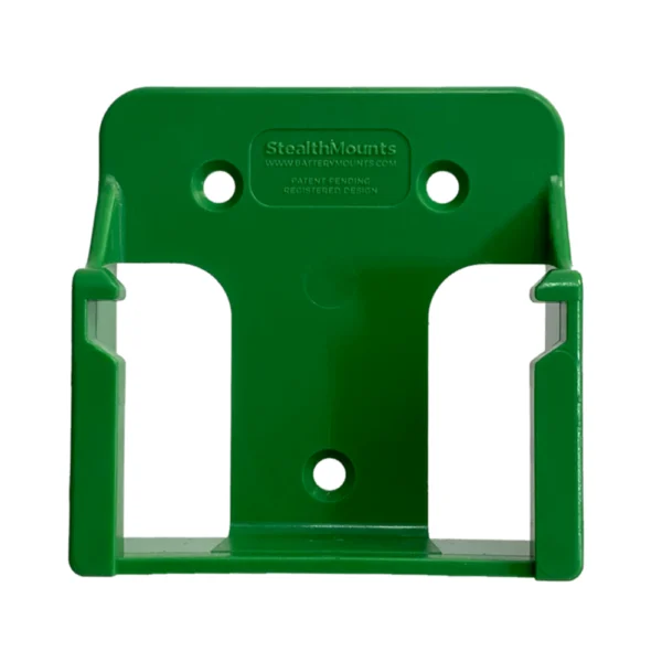 STEALTHMOUNT - BM-BMMHH18GRN6 - #BMMHH18GRN6 GREEN BATTERY MOUNTS FOR HIKOKI/METABO HPT 18v - 6pack - StealthMounts | $35.19 | Available from Powertools Tauranga