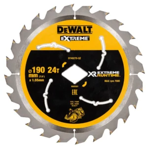 DeWalt - DT40270-QZ - SAW BLADE XR EXTREME RUNTIME 190MM x ◆ 24T WOOD - DeWalt | $40.58 | Available from Powertools Tauranga