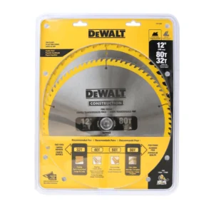 DeWalt - DW3128P5 - SAW BLADE CONSTRUCTION COMBO PACK 305MM (12") X 25.4MM X 32/80T WOOD - DeWalt | $136.32 | Available from Powertools Tauranga