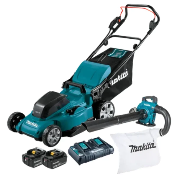 Makita - DLX2557PT - 18V X2 (36V) LXT Blower / Vacuum and Lawn Mower 2x 5.0Ah Combo Kit