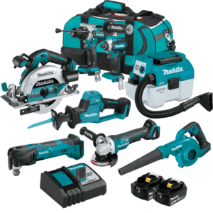 1752569235DLX8056TX1.jpg Makita - DLX8056TX1 - 18V LXT 8-Piece 2x 5.0Ah Combo Kit