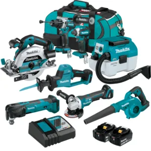 1752569235DLX8056TX1.jpg Makita - DLX8056TX1 - 18V LXT 8-Piece 2x 5.0Ah Combo Kit