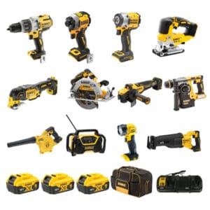 0.75848000 173273755517705950.jpg DeWalt - DCZ1201P3-XE - 18V XR Premium 12 Piece Kit