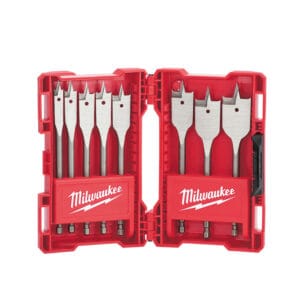168825577017637585.jpg Milwaukee - 48270145 - 8 Piece Spade Drill Bit Set