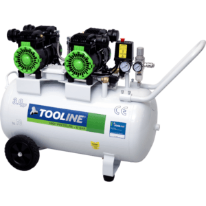 1744743785PE332.jpg Tooline - PE 332 - Compressors AC2270OL Single Phase Oilless 200l/min 70 litres 1500W