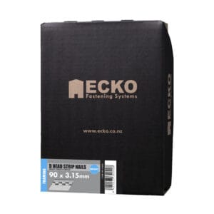 0.83869600 172464365817661126.jpg Ecko - NDHP-3490 - 34° Paper Collated Framing Nails Galvanised - Smooth / Ring D Head 90mm x 3.15mm Smooth 3000 pieces