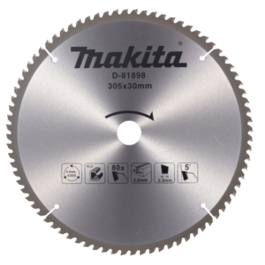 1752631197D81898.jpg Makita - D-81898 - Aluminium TCT Blade 305mm 80T